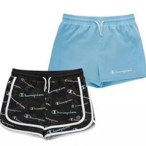 Champion Girl's Adjustable Waist 2-Pack 2.5" Inseam Active Shorts